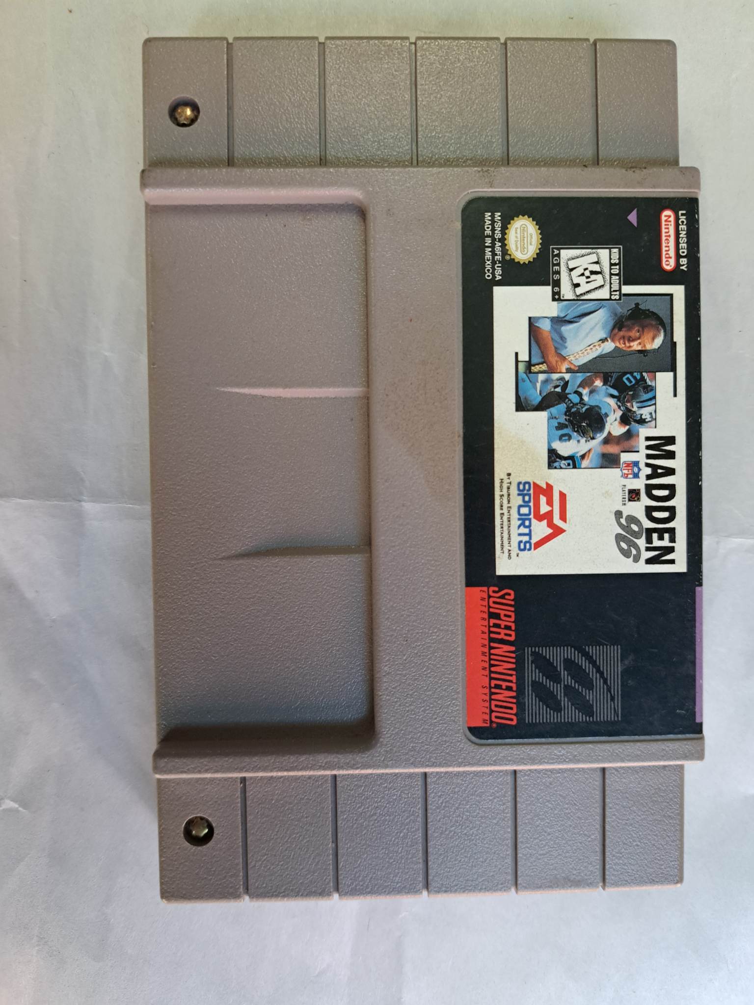 SUPER NINTENDO - MADDEN 96 - CARTRIDGE ONLY (01)